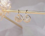 Ilver needle delicate zircon cz bird stud earrings for women 14k real gold elegant thumb155 crop