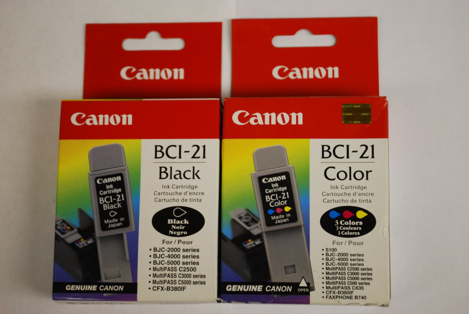 Canon BCI-21 Genuine BrandCombo Pack 1 Color &amp; 1 Black - $5.10