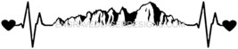 Mt. Whitney Heartbeat I love Mount Whitney vinyl  Logo Vinyl Decal - £2.93 GBP+