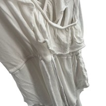 Chaser White Ruffle Wrap Top Medium New - £18.15 GBP