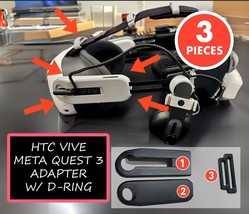 3PC - VR Quest 3 DAS (HTC Vive Deluxe Audio Strap)  Adapters  - £18.95 GBP