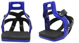 4-1/2&quot; Wide English Aluminum Endurance Safety Cage Saddle Stirrups Purple - $36.62