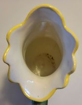 RARE YELLOW/GREEN GALLETT ROOSTER CERAMIC PITCHER MADE IN ITALY image 5