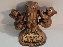 Vintage Treasure Craft Bears on a Tree Salt &amp; Pepper Underground Atlanta - £9.18 GBP