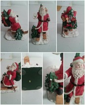 Skiing Santa Clause Figurine Christmas Holiday - £7.85 GBP