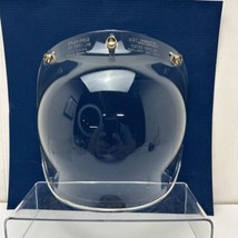NEW Vintage Gran-Prix Retro Clear Bubble 3 Snap Helmet Shield Visor NOS - $34.99
