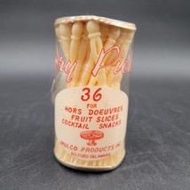 New NOS Vintage Ivory Picker Cocktail Toothpicks Party Picks Hors Doeuvres Fruit - £6.34 GBP