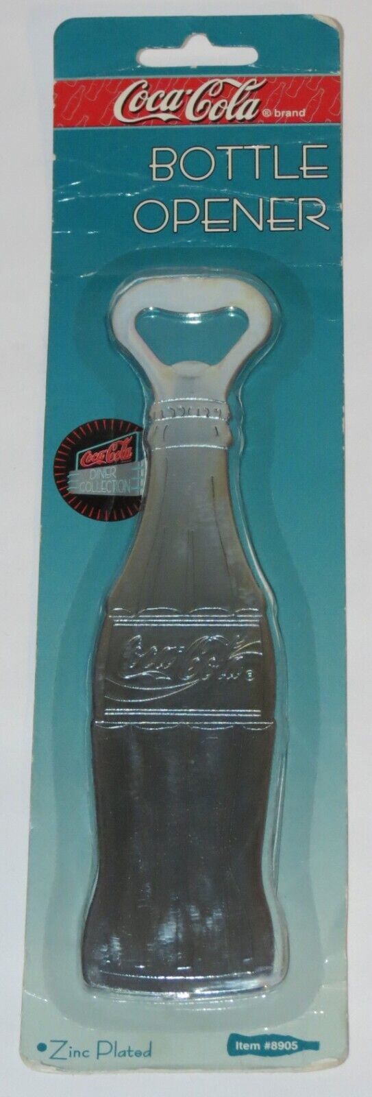 1995 Coca-Cola Zinc Plated Bottle Opener- NOS! - $12.82