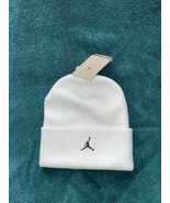New! Nike Jordan Jumpman Logo Cuffed Beanie Hat White Color Adult Unisex - $42.19 CAD