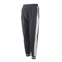 vkwear Men&#39;s Striped Athletic Running Gym Slim Fit Sweat Gray Track Pants - M - £15.47 GBP