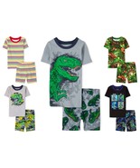 NWT The Childrens Place Boys Snug Fit Short Sleeve Cotton Pajamas Set Di... - €7,32 EUR