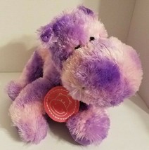 Purple Pink Hippo Hippopotamus Plush Toy Super Soft 14&quot; Rare Adventure Planet  - £10.85 GBP