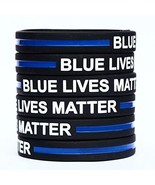 Six Blue Lives Matter Wrist Bands - £7.81 GBP