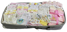 Bambini Mixed Sizes Girl Girls 80 pc Baby Clothing Starter Set with Diaper Bag 1 - £323.66 GBP