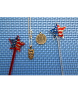 Seated Liberty 1872 Pendant &amp; Antique Rabbit Necklace - €158,16 EUR
