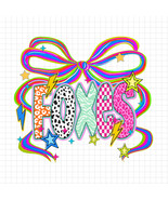 Foxes Mascot Coquette Bow PNG, Funky Leopard Letters PNG, School Spirit PNG - $2.50