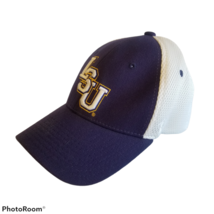 Vintage LSU Tigers Zephyr Fitted Hat 90's M/L Purple White ZHats - $10.57