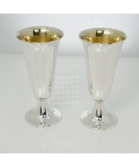Tiffany &amp; Co Fluted Shot Glass Liqueur Cordial Cups Bar Set Makers Silver - £172.27 GBP