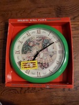Holiday Wall Clock With Hourly Christmas Chime Song.  - £18.64 GBP