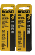 Dewalt DW1905 5/64&quot; Split Point Gold Ferrous Oxide Drill Bit Pack of 2 - £12.46 GBP
