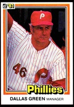 Philadelphia Phillies Dallas Green 1981 Donruss Baseball Card #415 nm - £0.39 GBP