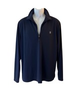Izod Golf Navy Blue Quarter Zip Lightweight Long Sleeve Pullover Size L ... - $31.84 CAD