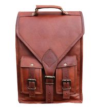 jaald Convertible Leather 15.6&quot; Laptop Bag Backpack Messenger Bag Office Briefca - £75.51 GBP
