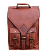 jaald Convertible Leather 15.6&quot; Laptop Bag Backpack Messenger Bag Office... - $131.80 CAD