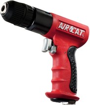 AIRCAT 4338 .6 HP 3/8-Inch Composite Reversible Drill with Jacobs Chuck, Red - $151.99
