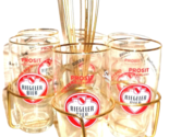 6 Riegeler Meyer &amp; Söhne +2003 Riegel German Beer Glasses &amp; Servicing Tr... - $89.50