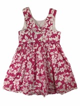 Cynthia Rowley Girl&#39;s Casual Summer Dress - Size 7 - Pink w/White Floral Design - £10.23 GBP