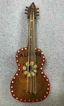 NEW ALBANIA WOOD MINI GUITARE HANGING MUSICAL INSTRUMENT-HANDMADE-SOUVEN... - £9.41 GBP