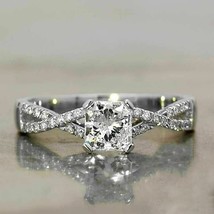 Cushion Cut 2.30Ct Simulated Diamond Engagement Ring 14k White Gold in Size 7.5 - £213.57 GBP