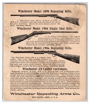 1911 Winchester Gallery Target / Rifle Advertisement Card R23 - £14.94 GBP