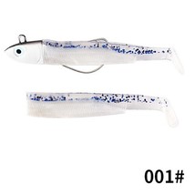 Black minnow jig head fishing lure soft pike lure 5g/12g/ 25g b fishing shad sof - £37.46 GBP