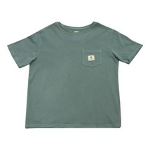 Element Boy&#39;s T-Shirt Yale Blue Pocket Logo Patch S/S (S01) - £7.88 GBP