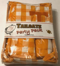 Vintage 90s Tennessee Volunteers Orange Apron Mitt Towel Tablecloth Tailgate New - $16.25