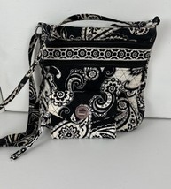 Pocketbook  and Wallet  6.5x5&quot; Vera Bradley Midnight Paisley Shoulder 11x11&quot; - £8.28 GBP