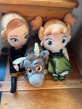 Lot of Walt Disney Frozen Plush Reindeer Brave Princess Stuffed Movie Characters - $14.89