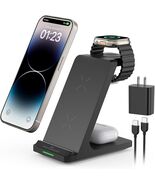 Wireless Charger Stand for iPhone, Apple Watch &amp; AirPods 3-in-1 Fast Cha... - $276.52 MXN