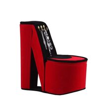Red Velvet High Heel Shoe Jewelry Box - 9" - $37.99
