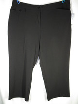 Women&#39;s Plus Size 20W Courtenay Black Dressy Capri Pants, Pockets, NWT - £23.44 GBP