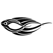 Beautiful Tribal Fish  5PCS Car Stickers for Print Motorcycle Funny Living Room  - £46.18 GBP