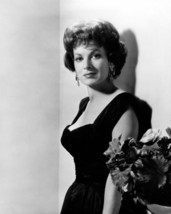 Maureen O&#39;Hara glamour portrait 1960&#39;s in black dress shows cleavage 4x6... - $110.72 MXN