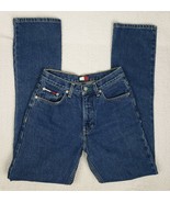 Tommy Hilfiger Bootleg Vintage Blue Zip Up Denim Womens Jeans 1998 Size ... - £86.79 GBP