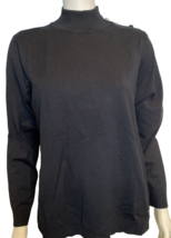 Calvin Klein Black Mock Turtleneck Long Sleeve Sweater Size XL - £29.81 GBP
