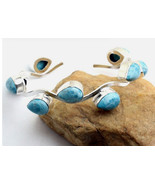 Larimar sterling silver cuff bracelets - $48.02 CAD