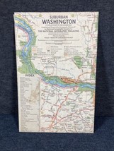 ⫸ 1964-12 December Tourist Suburban Washington National Geographic Map - £3.98 GBP