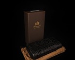 Brizard and Co. Cigar Case - Black Showband 3 Gordo Caiman Alligator Gor... - $390.00