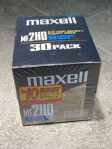 Maxell MF2HD High Density Floppy Disk 3.5"/30PCS. Ibm Compatible New Sealed - $35.00